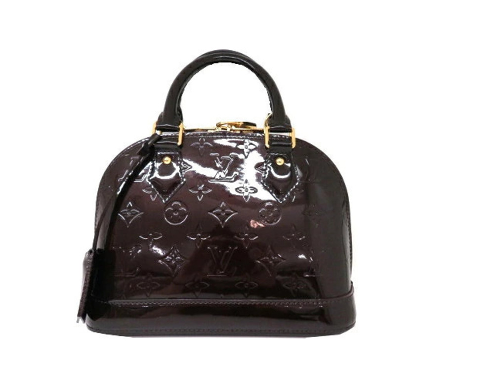 LOUIS VUITTON Alma Shoulder Bag Vernis Amarante
